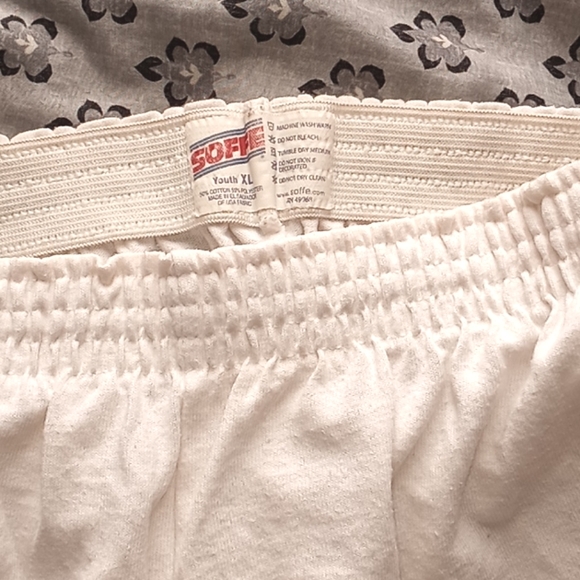 White SOFFE Shorts - Picture 1 of 2